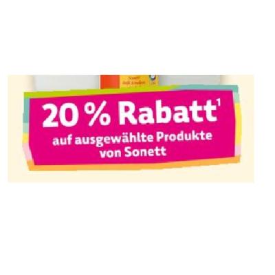 Bild von 20% Rabatt auf ausgewählte Produkte von Sonett Denns BioMarkt