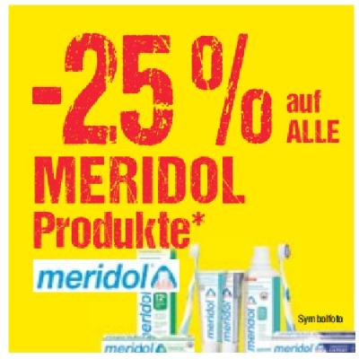 Promotion Bild von -25% auf ALLE MERIDOL Produkte Maximarkt