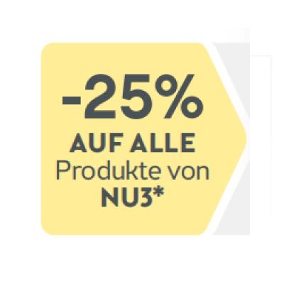 -25% AUF ALLE Produkte von NU3 BIPA