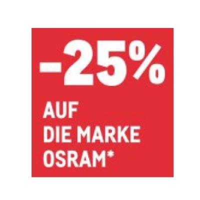 -25% AUF DIE MARKE OSRAM METRO
