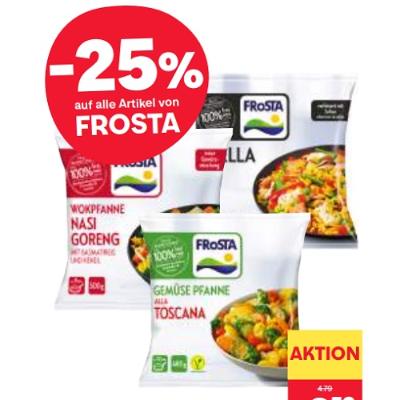 -25% auf alle Artikel von FROSTA MPREIS
