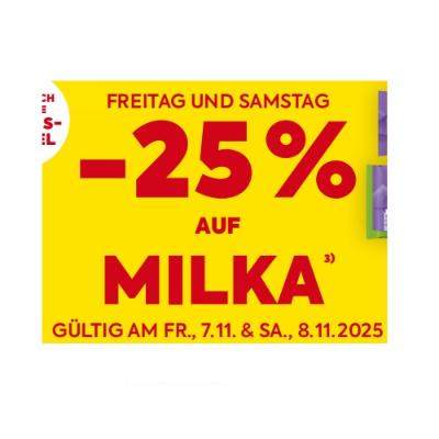 -25% AUF MILKA BILLA
