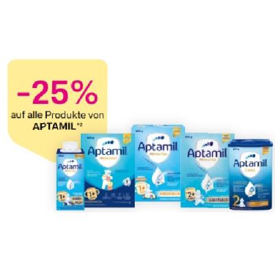 -25% auf alle Produkte von APTAMIL BIPA