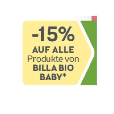 Promotion Bild von -15% AUF ALLE Produkte von BILLA BIO BABY BIPA