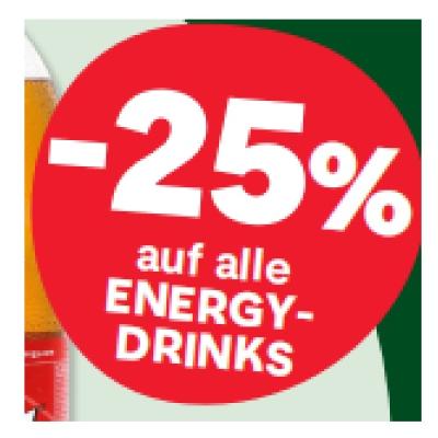 -25% auf alle ENERGY-DRINKS MPREIS