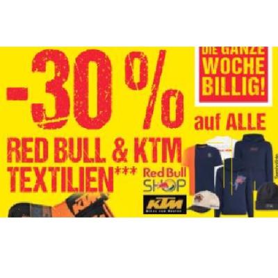 -30% RED BULL & KTM TEXTILIEN Maximarkt