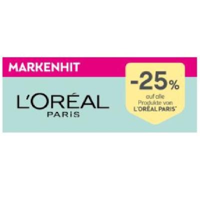 Promotion Bild von Markenhit -25% auf alle Produkte von L'ORÉAL PARIS BIPA