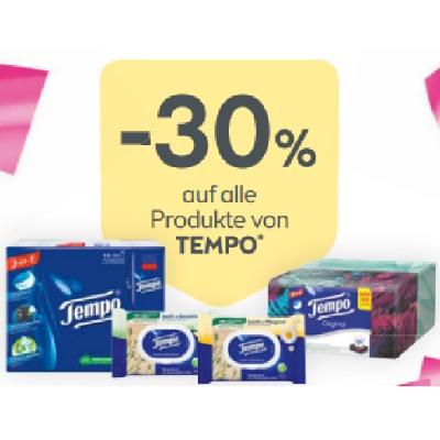 -30% auf alle Produkte von TEMPO BIPA