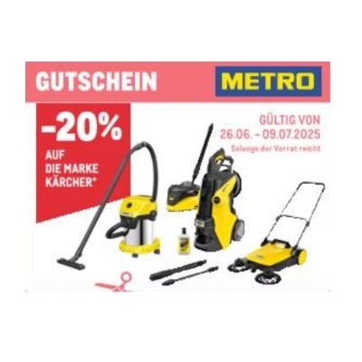 Promotion Bild von -20% AUF DIE MARKE KÄRCHER METRO