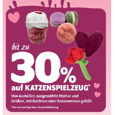 bis zu 30% auf KATZENSPIELZEUG DAS FUTTERHAUS
