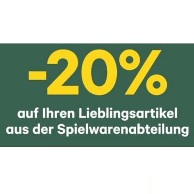 Bild von -20% auf Ihren Lieblingsartikel aus der Spielwarenabteilung BayWa