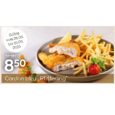 Cordon bleu „Pfifferling“ je 8,50 € XXXLutz