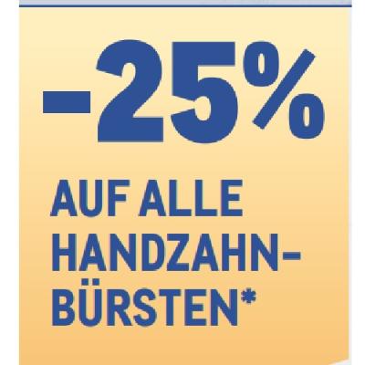 -25% AUF ALLE HANDZAHNBÜRSTEN METRO