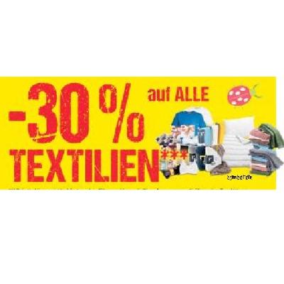-30% auf ALLE TEXTILIEN Maximarkt