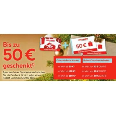 Bis zu 50 € geschenkt HELLWEG