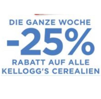 Promotion Bild von DIE GANZE WOCHE -25% RABATT AUF ALLE KELLOGG'S CEREALIEN Unimarkt