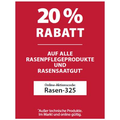 Promotion Bild von 20% RABATT AUF ALLE RASENPFLEGEPRODUKTE UND RASENSAATGUT Dehner