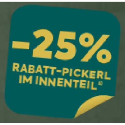 -25% RABATT-PICKERL IM INNENTEIL BILLA PLUS