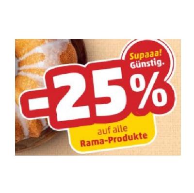 Promotion Bild von -25% auf alle Rama-Produkte Penny