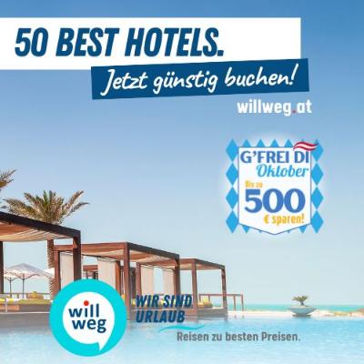 50 Best Hotels willweg.at