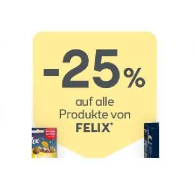 Promotion Bild von -25% auf alle Produkte von FELIX BIPA