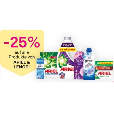 -25% auf alle Produkte von ARIEL & LENOR BIPA