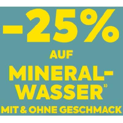 Promotion Bild von -25% AUF MINERALWASSER MIT & OHNE GESCHMACK BILLA PLUS