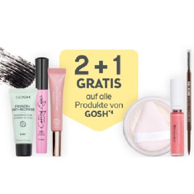 2+1 GRATIS auf alle Produkte von GOSH BIPA