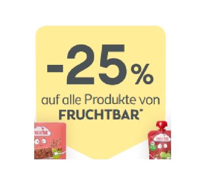 -25% auf alle Produkte von FRUCHTBAR BIPA