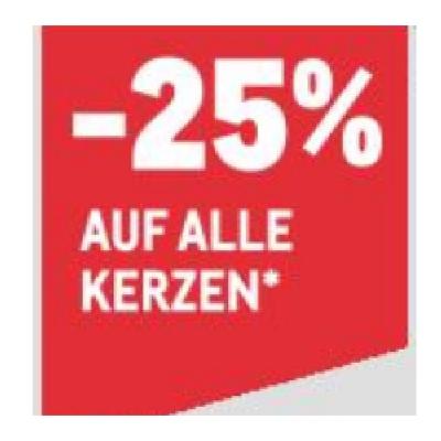 Promotion Bild von -25% AUF ALLE KERZEN METRO