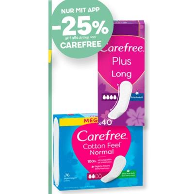 -25% auf alle Artikel von CAREFREE MPREIS