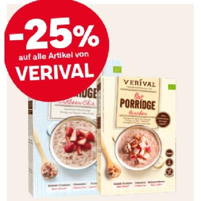 -25% auf alle Artikel von VERIVAL MPREIS