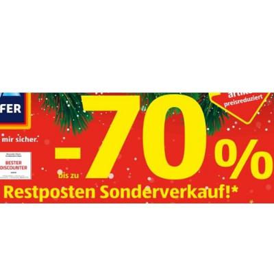 Promotion Bild von bis zu -70% Restposten Sonderverkauf! HOFER