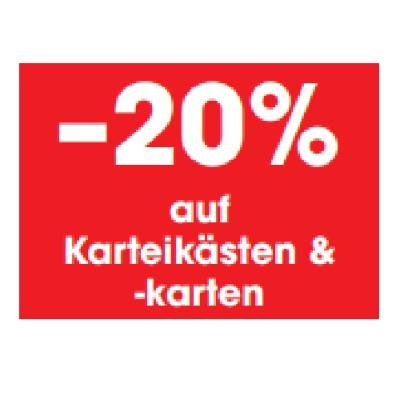 Promotion Bild von -20% auf Karteikästen & -karten LIBRO