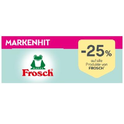 Markenhit: -25% auf alle Produkte von FROSCH BIPA