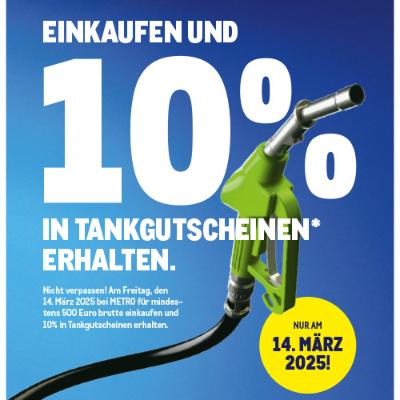 Promotion Bild von Einkaufen bei METRO & 10% in Tankgutscheinen* erhalten