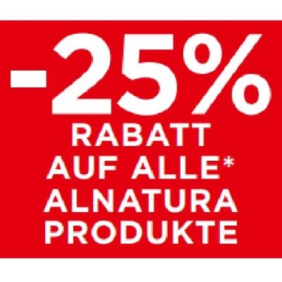 -25% RABATT AUF ALLE ALNATURA PRODUKTE Unimarkt