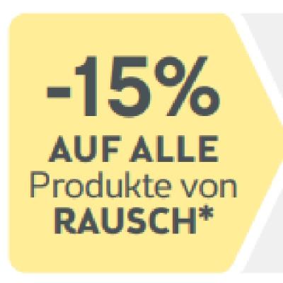 -15% AUF ALLE Produkte von RAUSCH BIPA