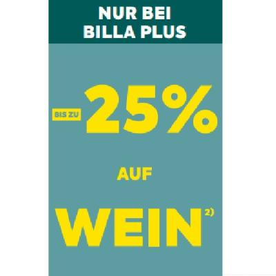 BIS ZU -25% AUF WEIN BILLA PLUS