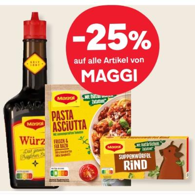 -25% auf alle Artikel von MAGGI MPREIS