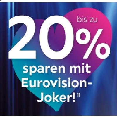 bis zu 20% sparen mit Eurovision-Joker! XXXLutz