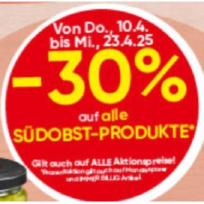 Promotion Bild von -30% auf alle SÜDOBST-PRODUKTE SPAR