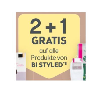 2+1 GRATIS auf alle Produkte von BI STYLED BIPA