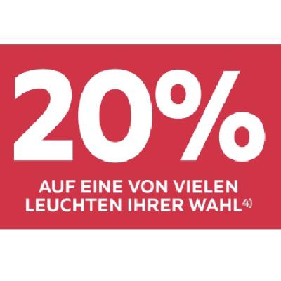 20% AUF EINE VON VIELEN LEUCHTEN IHRER WAHL Möbelix