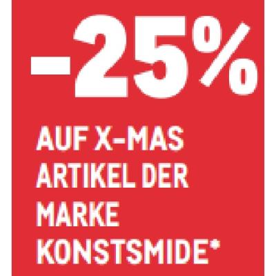 -25% AUF X-MAS ARTIKEL DER MARKE KONSTSMIDE METRO