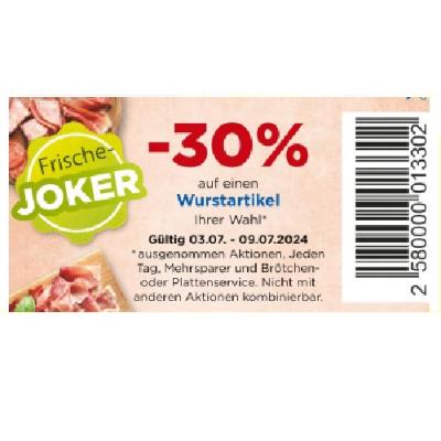 Promotion Bild von -30% auf einen Wurstartikel Ihrer Wahl Unimarkt