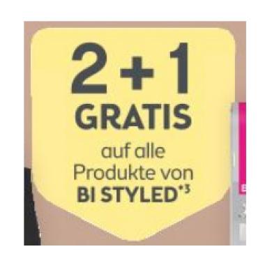 2+1 GRATIS auf alle Produkte von BI STYLED BIPA