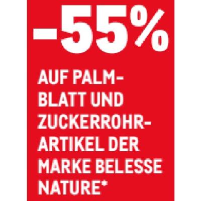 -55% AUF PALMBLATT UND ZUCKERROHRARTIKEL DER MARKE BELESSE NATURE METRO