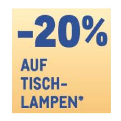 -20% AUF TISCHLAMPEN METRO