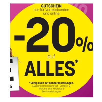 Promotion Bild von -20% auf ALLES Betten Reiter